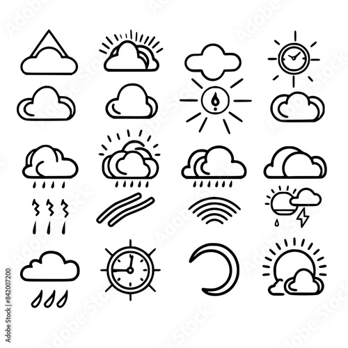 Rain icon, storm icon, weather icon, climate icon, meteorology icon, wind icon, snow icon, moon icon, thunderstorm icon, temperature icon, sun icon, cloud icon, nature icon, sky icon, winter icon, clo
