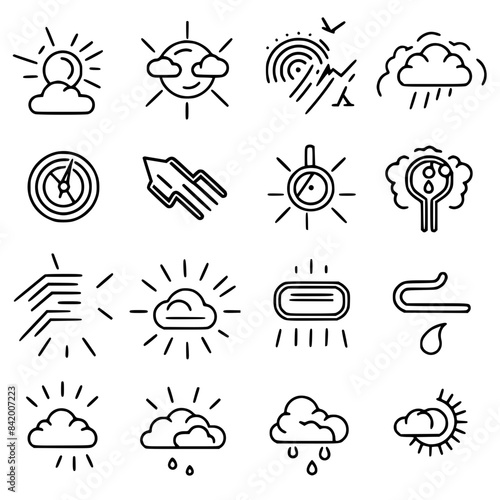 Rain icon, storm icon, weather icon, climate icon, meteorology icon, wind icon, snow icon, moon icon, thunderstorm icon, temperature icon, sun icon, cloud icon, nature icon, sky icon, winter icon, clo