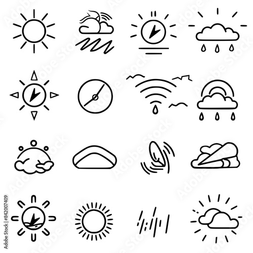 Rain icon, storm icon, weather icon, climate icon, meteorology icon, wind icon, snow icon, moon icon, thunderstorm icon, temperature icon, sun icon, cloud icon, nature icon, sky icon, winter icon, clo
