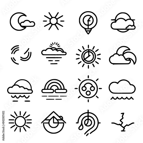 Rain icon, storm icon, weather icon, climate icon, meteorology icon, wind icon, snow icon, moon icon, thunderstorm icon, temperature icon, sun icon, cloud icon, nature icon, sky icon, winter icon, clo
