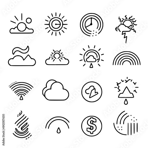 Rain icon, storm icon, weather icon, climate icon, meteorology icon, wind icon, snow icon, moon icon, thunderstorm icon, temperature icon, sun icon, cloud icon, nature icon, sky icon, winter icon, clo