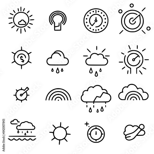 Rain icon, storm icon, weather icon, climate icon, meteorology icon, wind icon, snow icon, moon icon, thunderstorm icon, temperature icon, sun icon, cloud icon, nature icon, sky icon, winter icon, clo