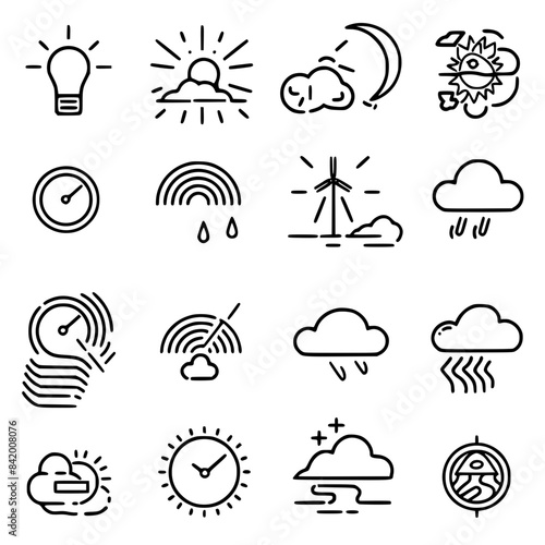 Rain icon, storm icon, weather icon, climate icon, meteorology icon, wind icon, snow icon, moon icon, thunderstorm icon, temperature icon, sun icon, cloud icon, nature icon, sky icon, winter icon, clo