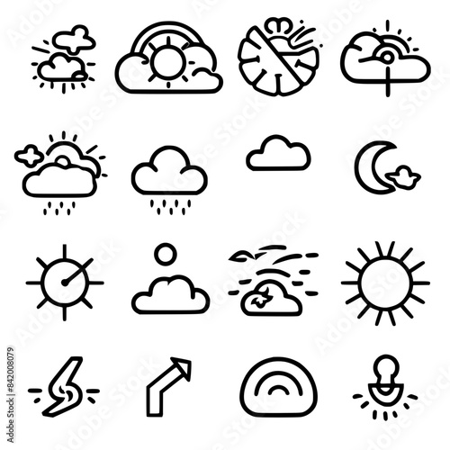 Rain icon, storm icon, weather icon, climate icon, meteorology icon, wind icon, snow icon, moon icon, thunderstorm icon, temperature icon, sun icon, cloud icon, nature icon, sky icon, winter icon, clo