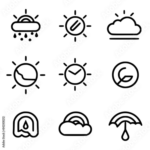 Rain icon, storm icon, weather icon, climate icon, meteorology icon, wind icon, snow icon, moon icon, thunderstorm icon, temperature icon, sun icon, cloud icon, nature icon, sky icon, winter icon, clo