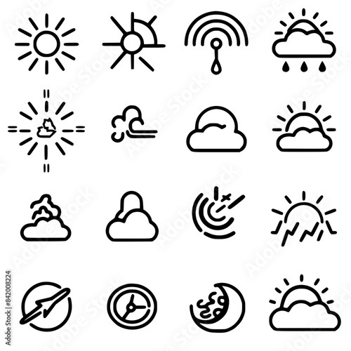 Rain icon, storm icon, weather icon, climate icon, meteorology icon, wind icon, snow icon, moon icon, thunderstorm icon, temperature icon, sun icon, cloud icon, nature icon, sky icon, winter icon, clo