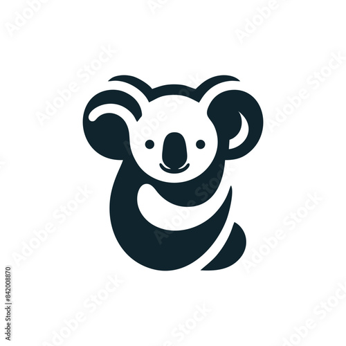 koala icon design logo vector template