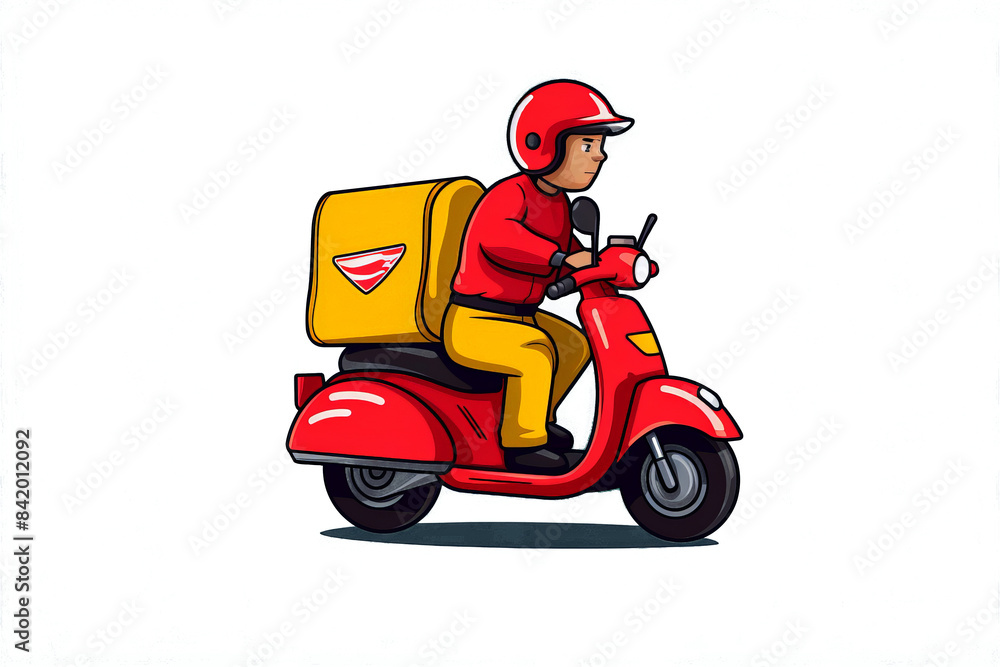 Concept of a take away delivery. Concept of a take away delivery.