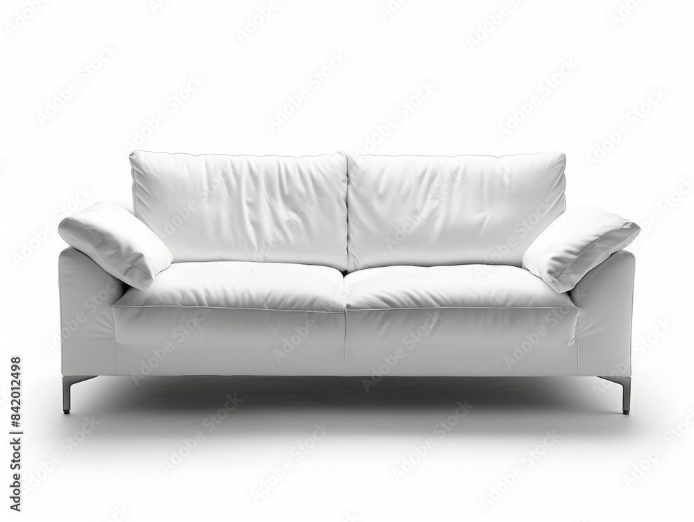 Modern textile sofa on isolated white background. Modern textile sofa on isolated white background.