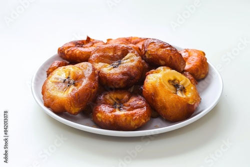 Perfectly Fried Banana Fritters with Buttermilk Batter © Mayatnikstudio