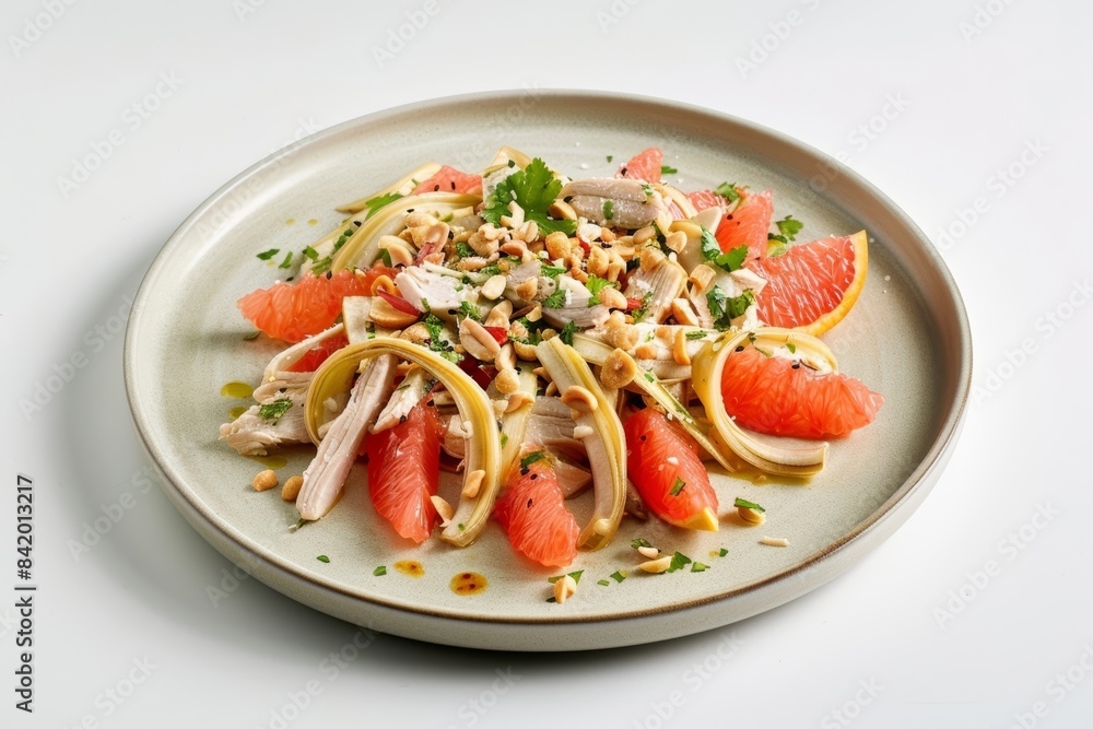 Vibrant and Aromatic Banana Blossom Salad with Chicken Vibrant and Aromatic Banana Blossom Salad with Chicken