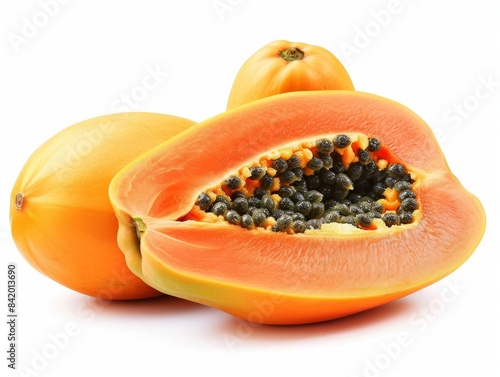 A close up photo of a papay...