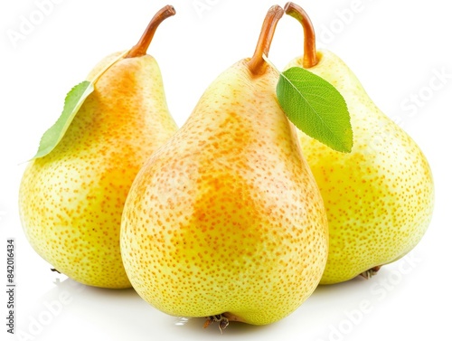 A close up photo of a pear ...