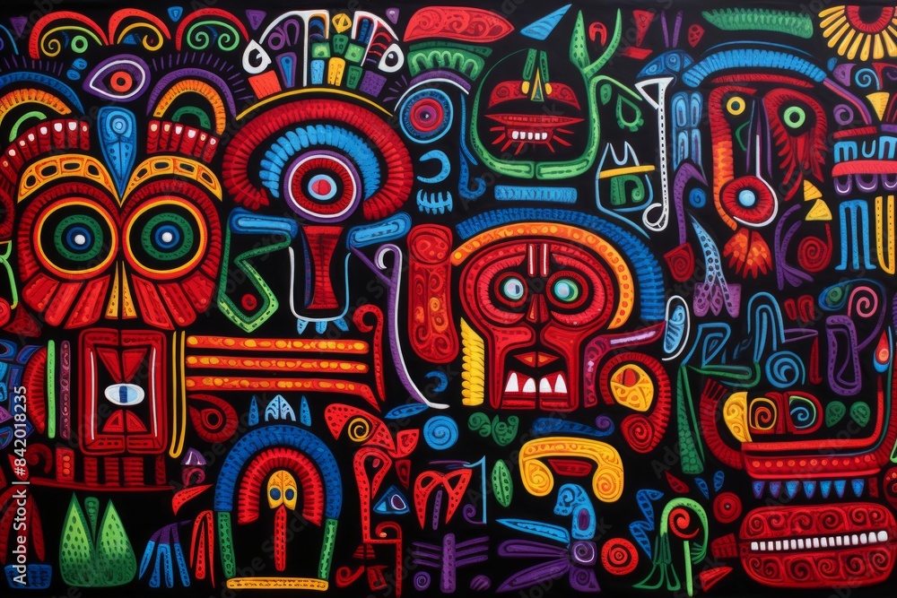 Panama Mola Tapestry Panama Mola Tapestry