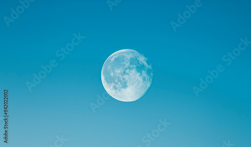 moon in the sky.Minimal creative environment concept.