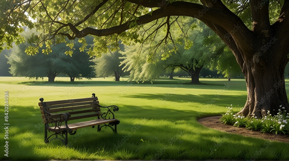 The background is a beautiful garden view covered with green grass and natural fresh air The background is a beautiful garden view covered with green grass and natural fresh air