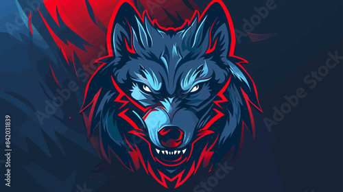 wolves mascot esport logo character design for wolf gaming and sport