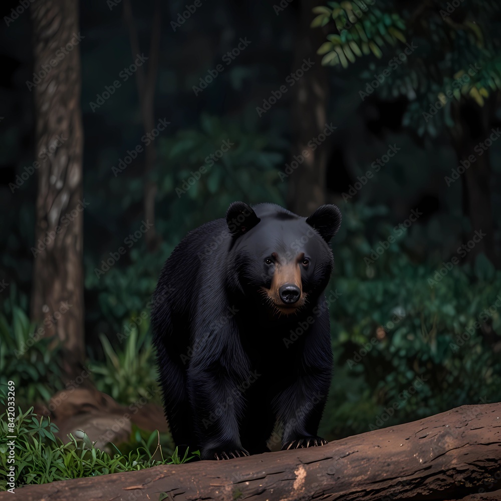 Asiatic black bear, chiang mai night safari
Asiatic black bear, chiang mai night safari