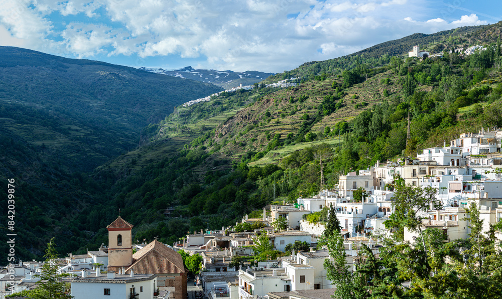 Obraz premium Typical Spanish village in Sierra Nevada National Park, Spain