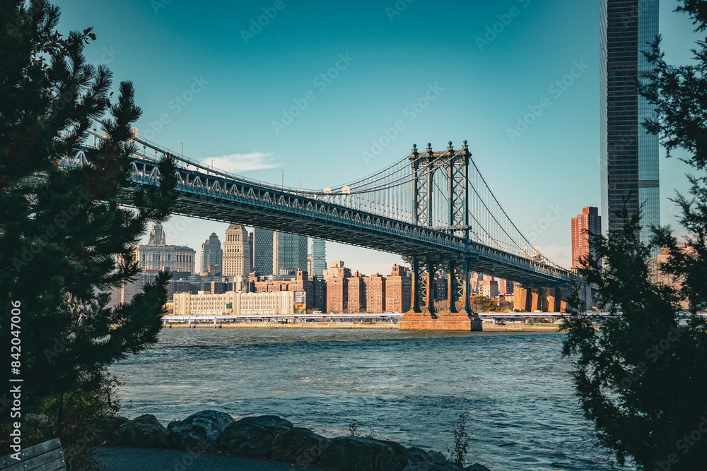 Naklejka premium Manhattan bridge