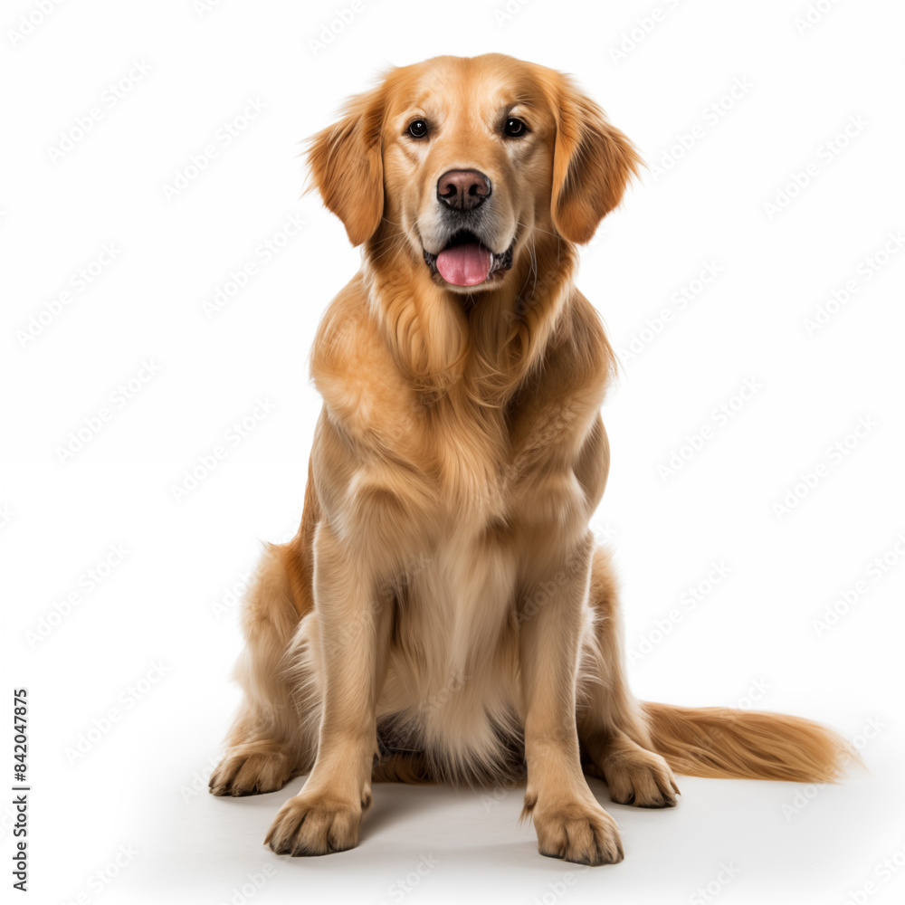 Golden retriever isolated on white Golden retriever isolated on white