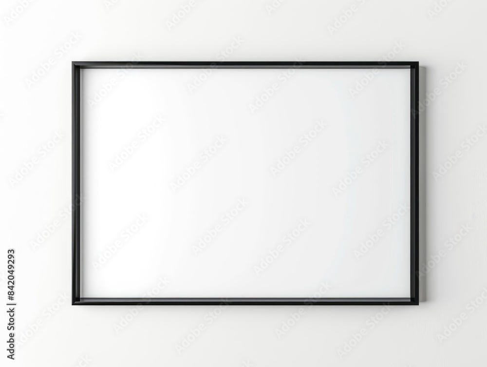 Black Frame on White Wall Black Frame on White Wall