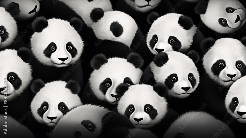 Abstract Image Pattern Background, Panda Bears, Texture, Wallpaper, Background, Cell Phone Cover and Screen, Smartphone, Computer, Laptop, 16:9 Format - PNG Abstract Image Pattern Background, Panda Bears, Texture, Wallpaper, Background, Cell Phone Cover and Screen, Smartphone, Computer, Laptop, 16:9 Format - PNG