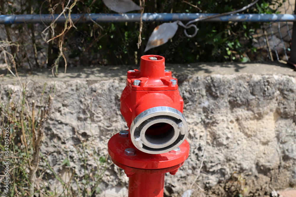 Water tap and pipes for pumping water to the pumping station. Water tap and pipes for pumping water to the pumping station.