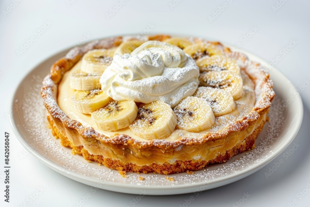 Irresistible Banana Cream Pie with Coconut Crust and Whipped Cream Irresistible Banana Cream Pie with Coconut Crust and Whipped Cream