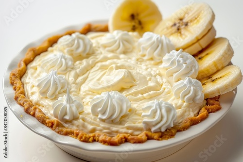 Luxurious Banana Cream Pie Dip with Whipped Cream and Vanilla Wafers