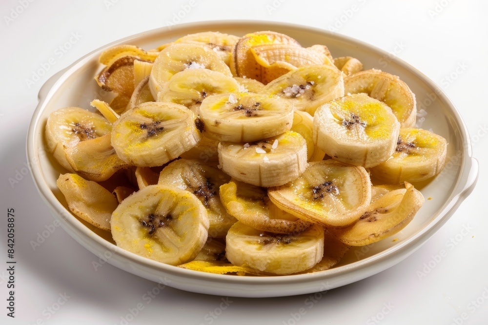 Golden Banana Chips - Irresistible and Inviting with Vibrant Hues Golden Banana Chips - Irresistible and Inviting with Vibrant Hues