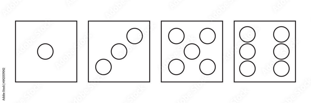 Ludo dice icon. Ludo Dice Vector illustration, Game illustration Ludo dice icon. Ludo Dice Vector illustration, Game illustration