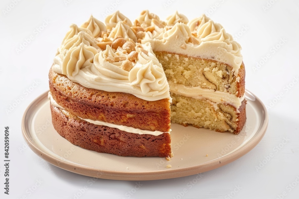 Scrumptious Banana Cake with Decadent White Chocolate Frosting Scrumptious Banana Cake with Decadent White Chocolate Frosting