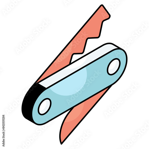 An icon design of pocket knife 