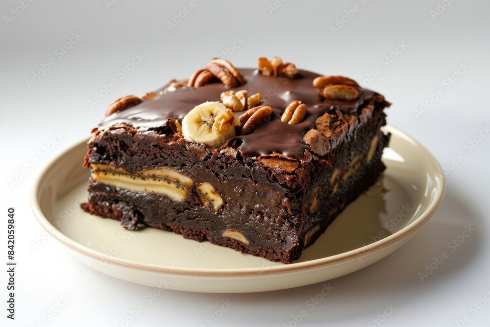 Decadent Banana Bread Brownies with Rich Chocolate and Walnuts Decadent Banana Bread Brownies with Rich Chocolate and Walnuts