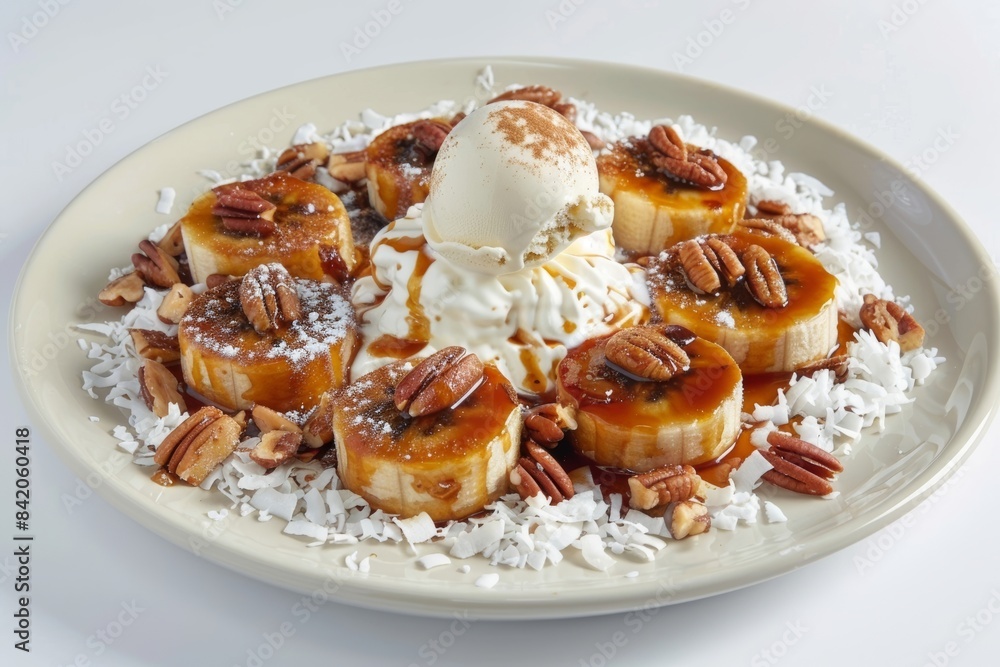 Enticing Banana Blaze Dessert with Maple Syrup and Cinnamon Enticing Banana Blaze Dessert with Maple Syrup and Cinnamon