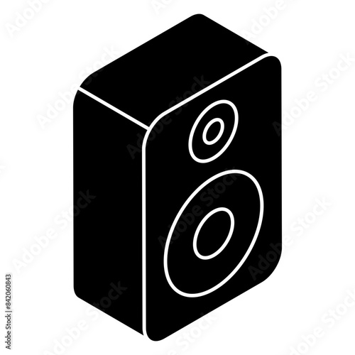 An icon design of speaker