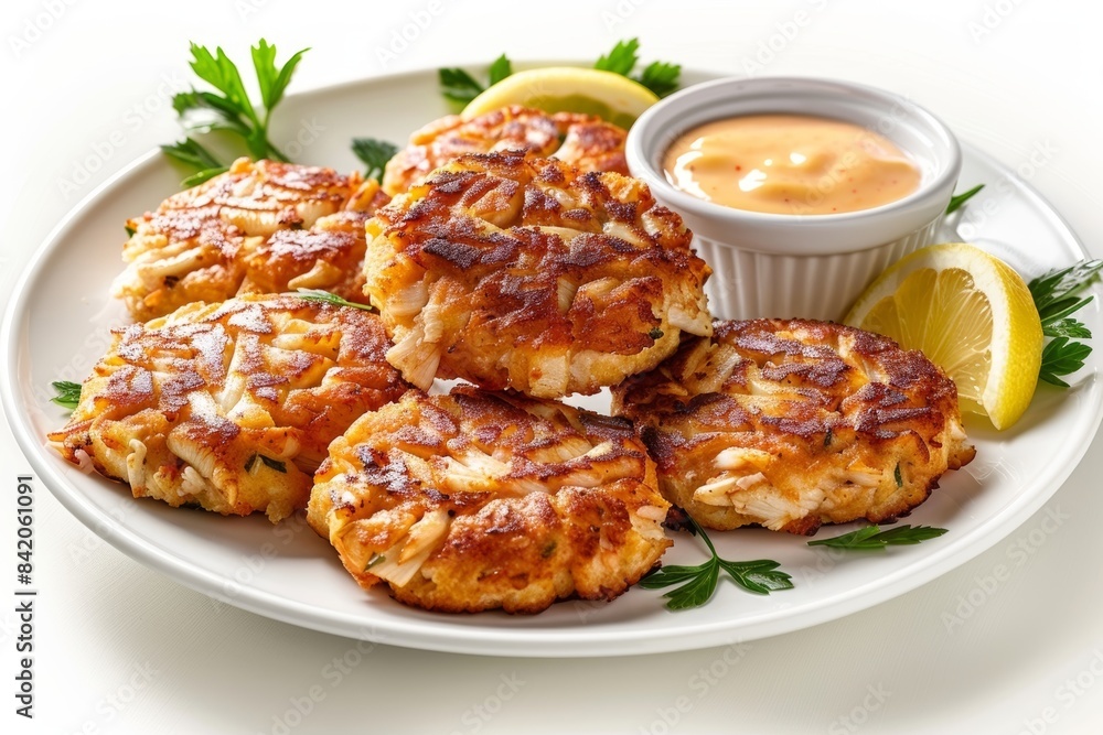 Succulent Maryland Crab Cakes with Lemon and Parsley Succulent Maryland Crab Cakes with Lemon and Parsley