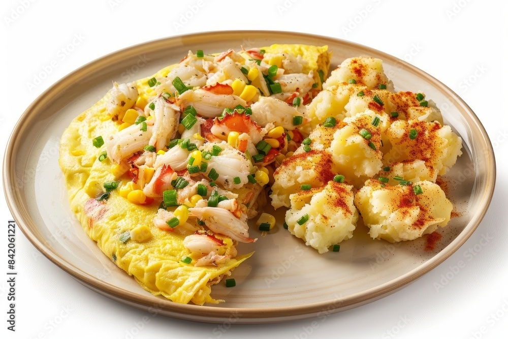 Baltimore Crab Boil Omelet with Spiced Smashed Potatoes Baltimore Crab Boil Omelet with Spiced Smashed Potatoes