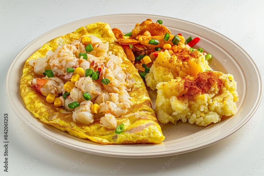 Irresistible Crabmeat Omelet and Crispy Potato Feast Irresistible Crabmeat Omelet and Crispy Potato Feast