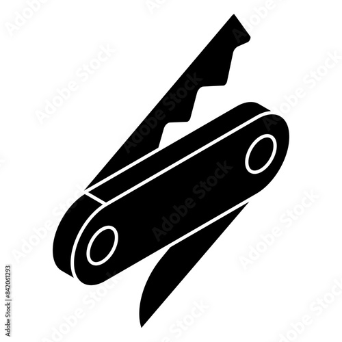 An icon design of pocket knife 