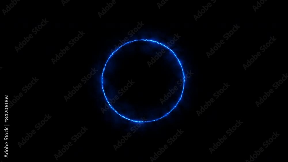 Proton circle background, looping spectrum animation, light, glowing neon lines Proton circle background, looping spectrum animation, light, glowing neon lines
