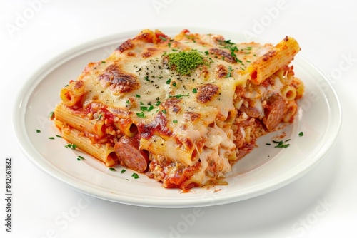 Delicious Baked Ziti with Italian Sausage and Zesty Tomato Sauce