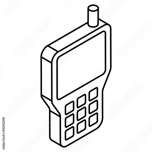 Creative design icon of walkie talkie