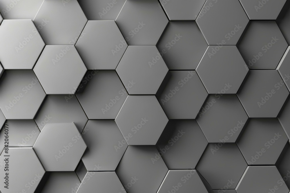 Abstract 3D Hexagonal Pattern Background, Modern Geometric Design Abstract 3D Hexagonal Pattern Background, Modern Geometric Design