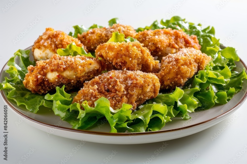 Baked Chicken Nuggets with Italian Breadcrumb and Pretzel Coating Baked Chicken Nuggets with Italian Breadcrumb and Pretzel Coating