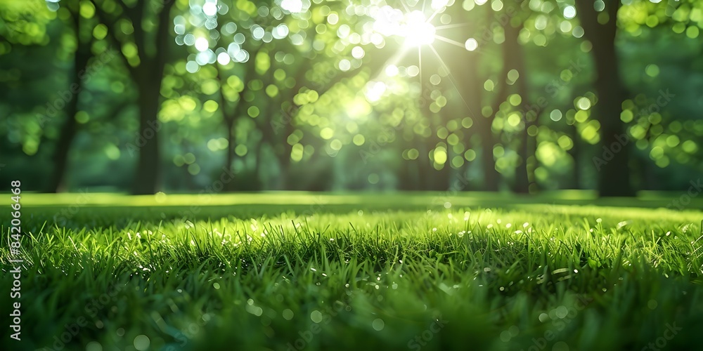 Soft focus green trees and grass in sunlight creating a natural background. Concept Soft Focus, Green Trees, Grass, Sunlight, Natural Background Soft focus green trees and grass in sunlight creating a natural background. Concept Soft Focus, Green Trees, Grass, Sunlight, Natural Background