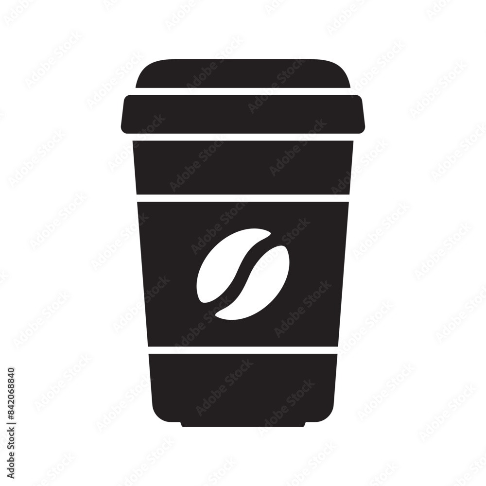 Coffee cup icon. Paper coffee cup icon isolated on white background. Coffee cup icon. Paper coffee cup icon isolated on white background.