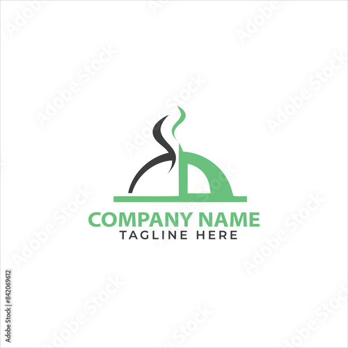 logo. natural food logo, fresh restaurant icon 