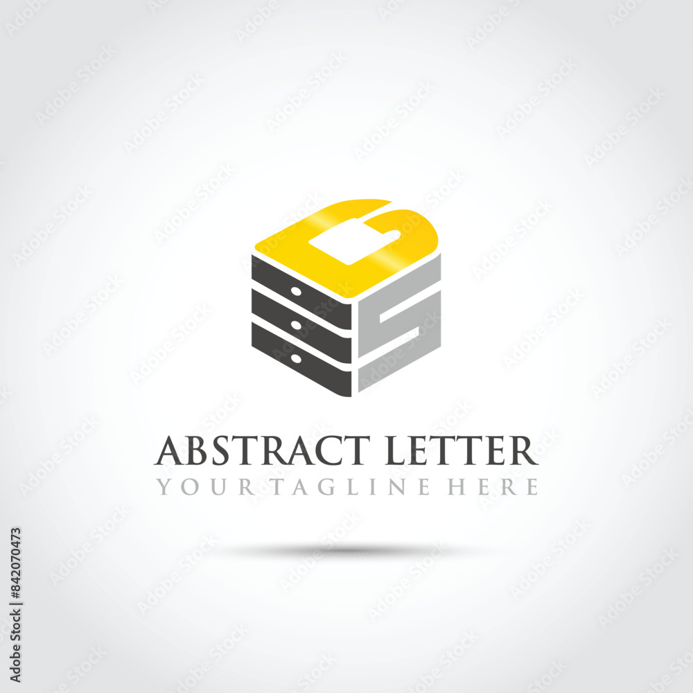 Abstract Letter GS Logo Design. Vector Illustrator Abstract Letter GS Logo Design. Vector Illustrator